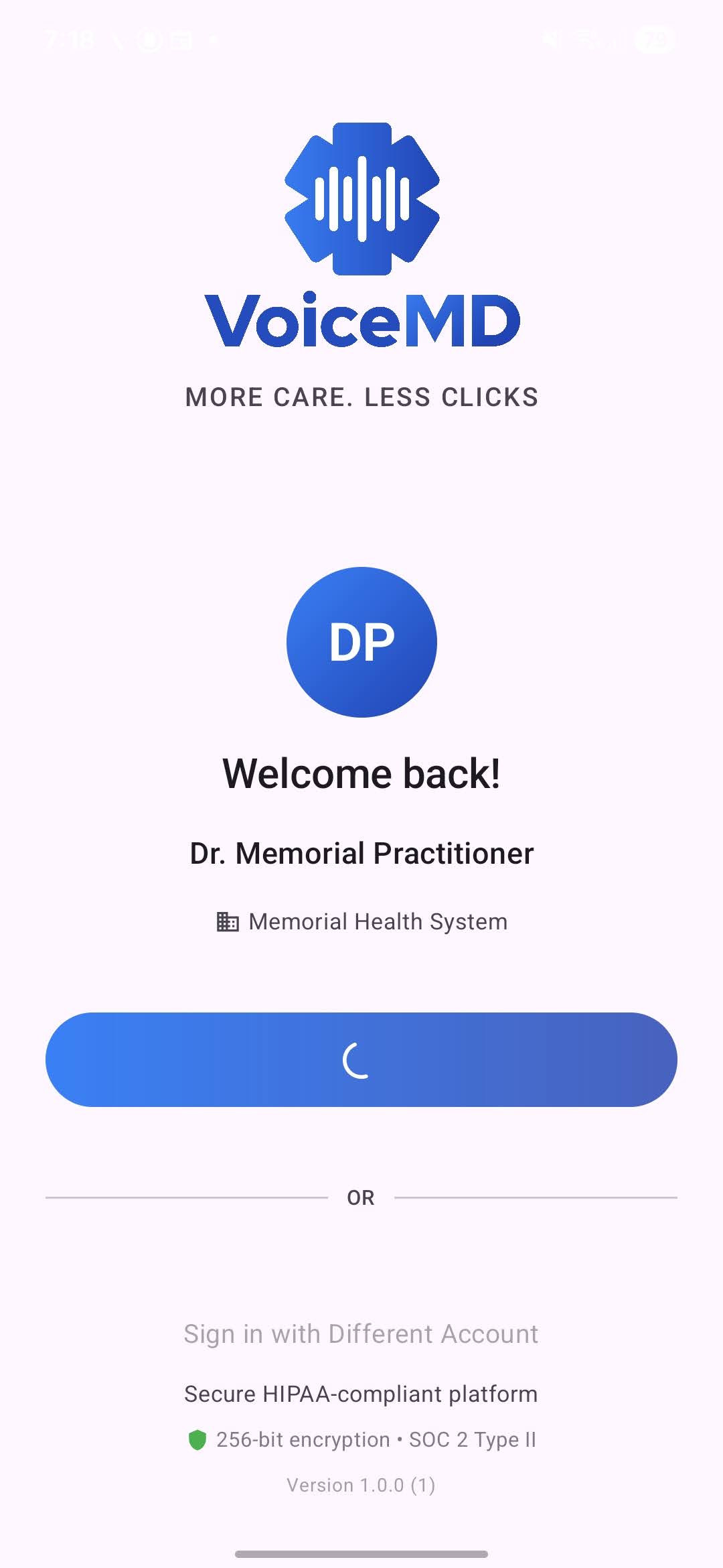 VoiceMD Screenshot 1