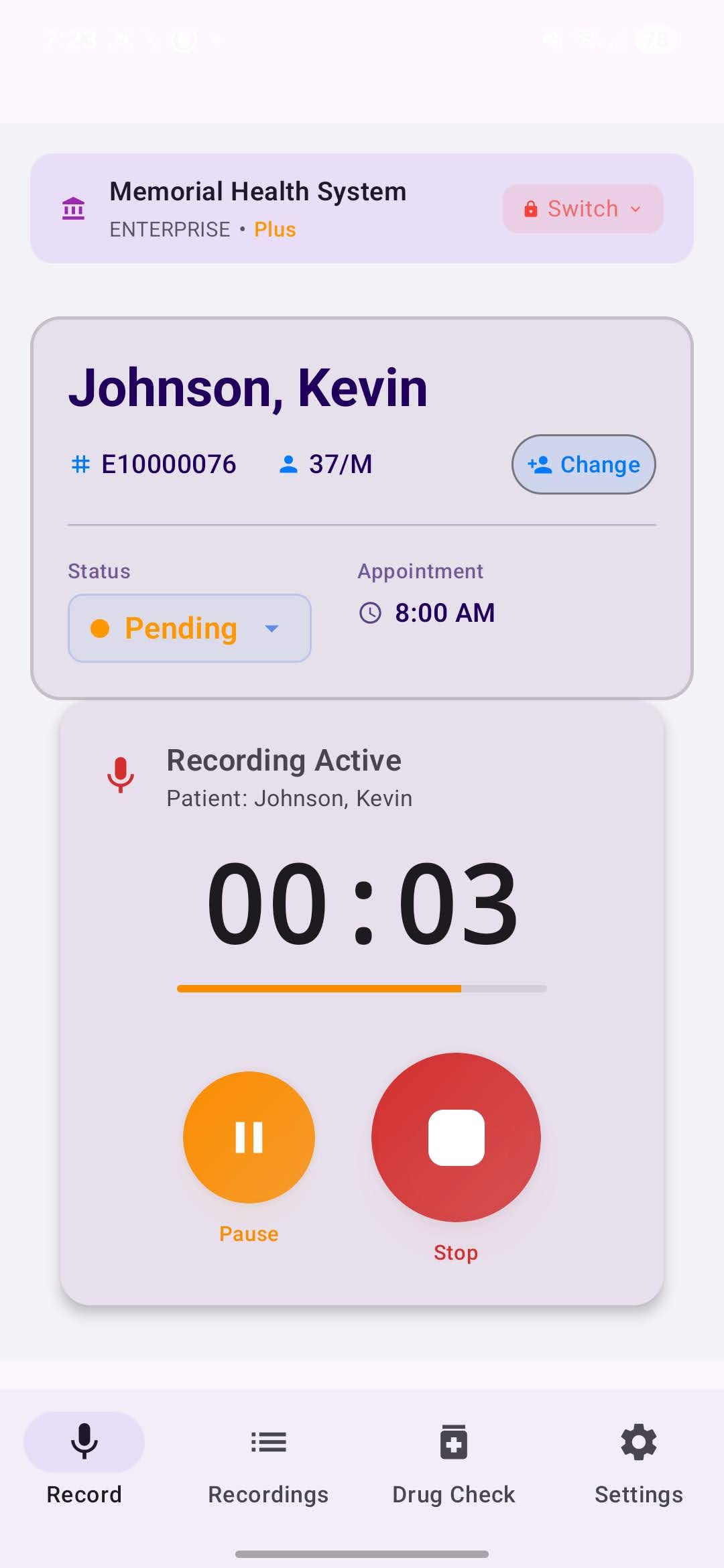 VoiceMD Screenshot 5.5